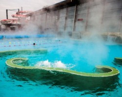 Outdoor recreational pool